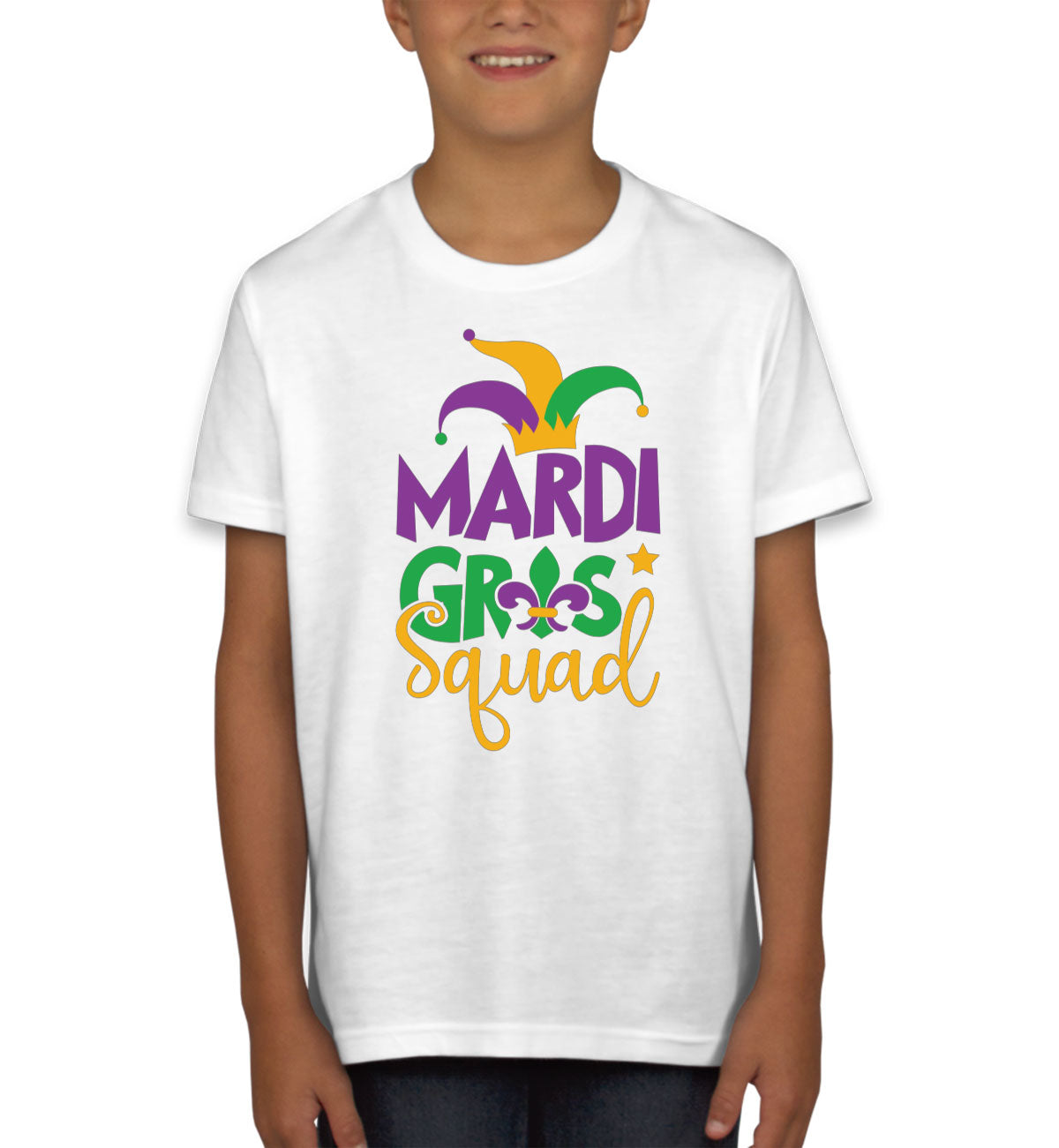 Mardi Gras Squad Youth T-shirt