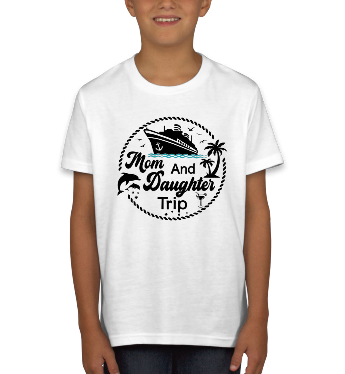 Mom And Daughter Trip Youth T-shirt