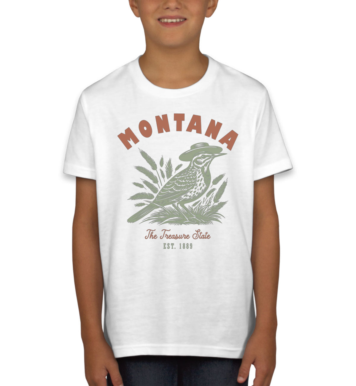Montana State Vintage Youth T-shirt