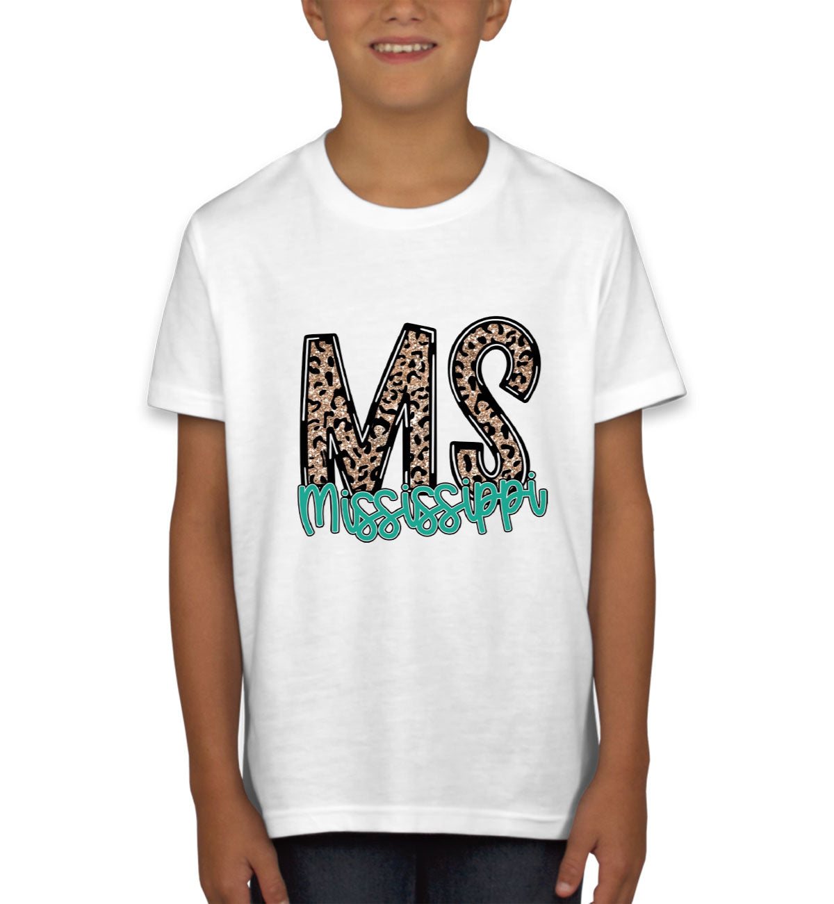 Mississippi State Abbreviation Youth T-shirt