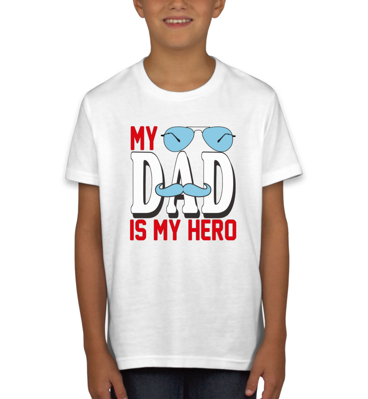 My Dad Is My Hero Father's Day Youth T-shirt