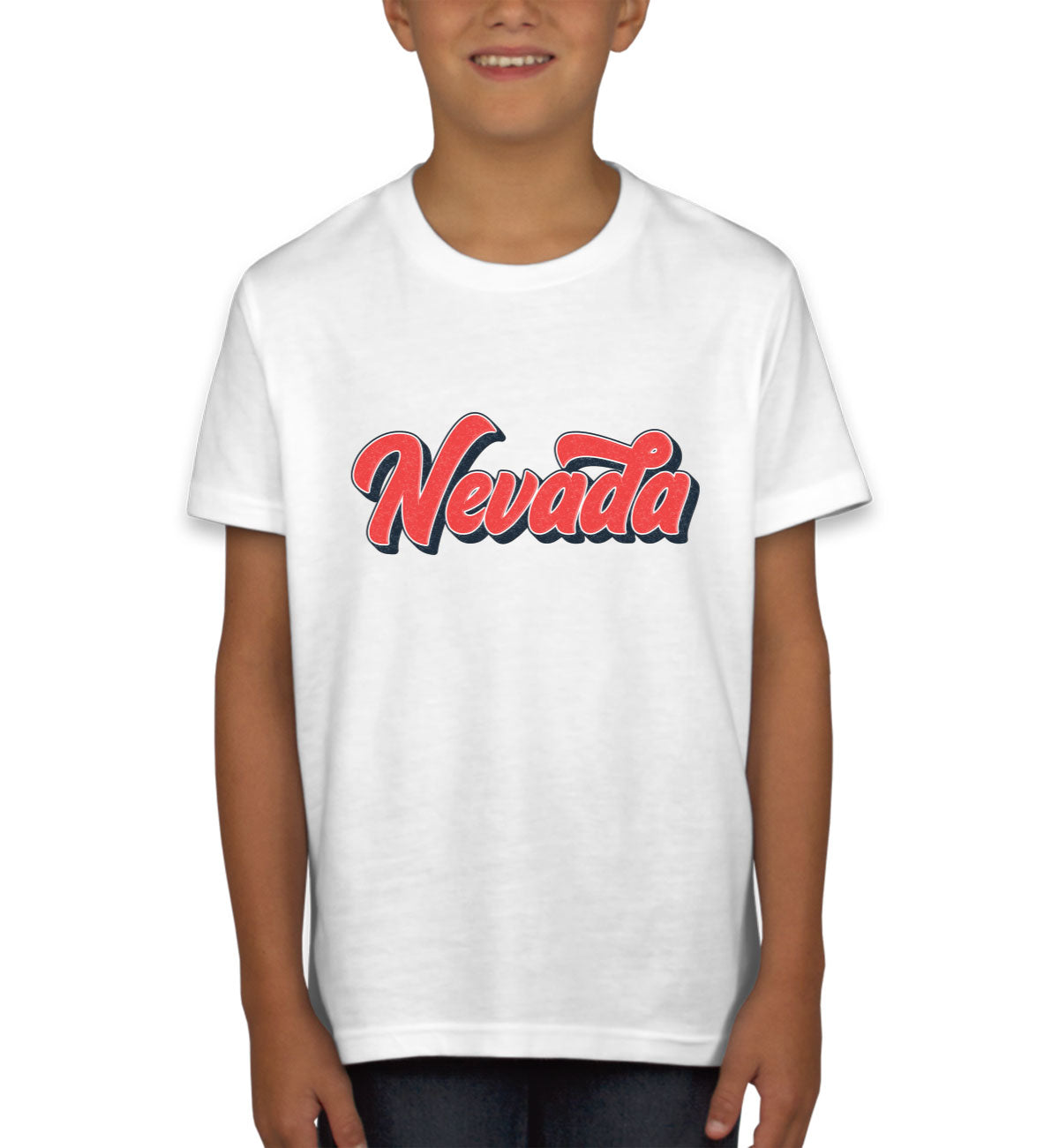 Nevada Vintage Typography Youth T-shirt