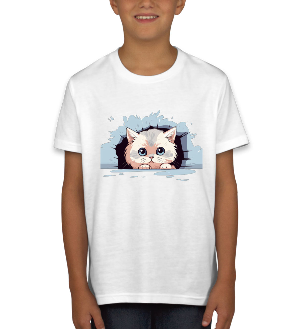 Cute Persian Cat Youth T-shirt