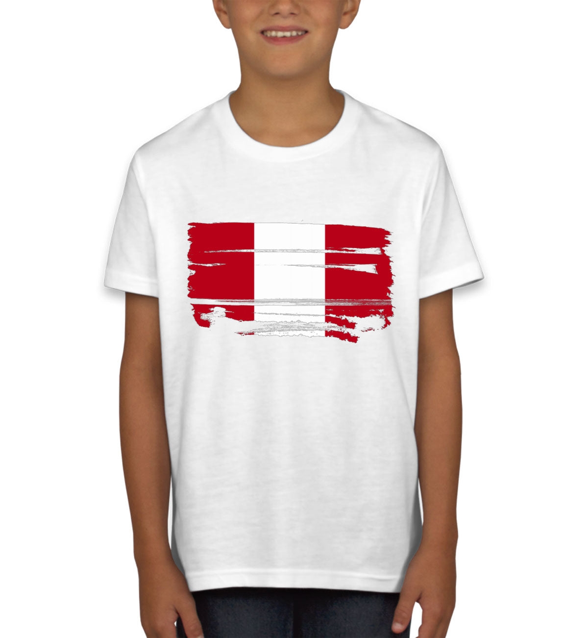 Peru Flag Youth T-shirt