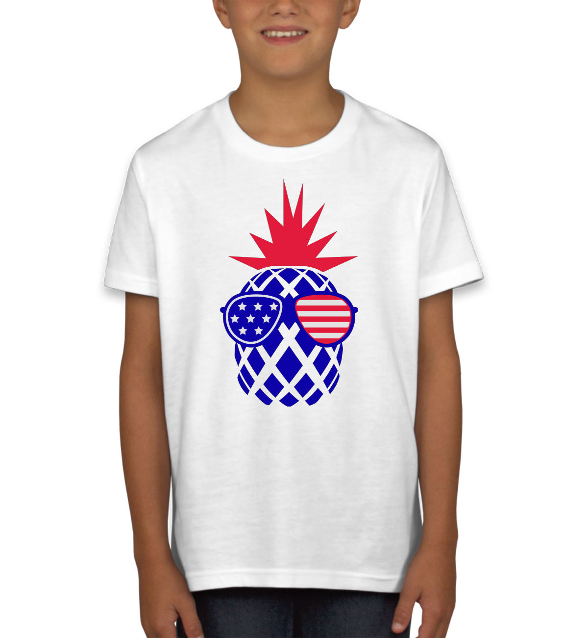 Pineapple America Patriotic Youth T-shirt