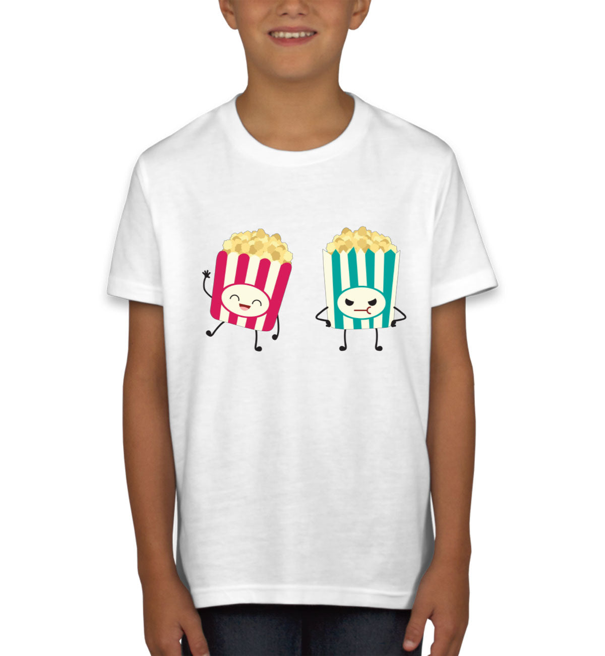 Cute Popcorn Youth T-shirt