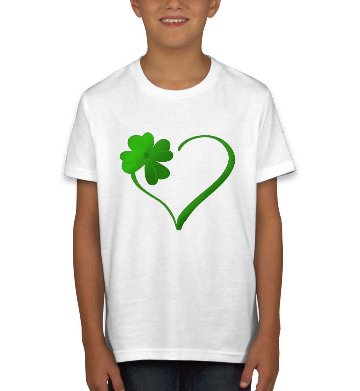 Shamrock Heart St. Patrick's Day Youth T-shirt