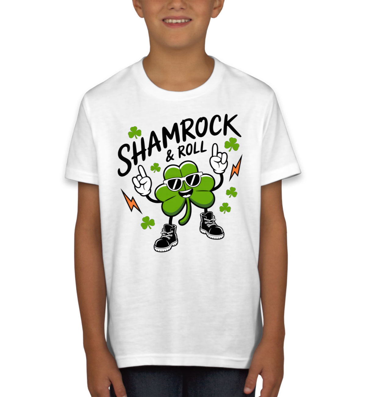 Shamrock And Roll St. Patrick's Day Youth T-shirt