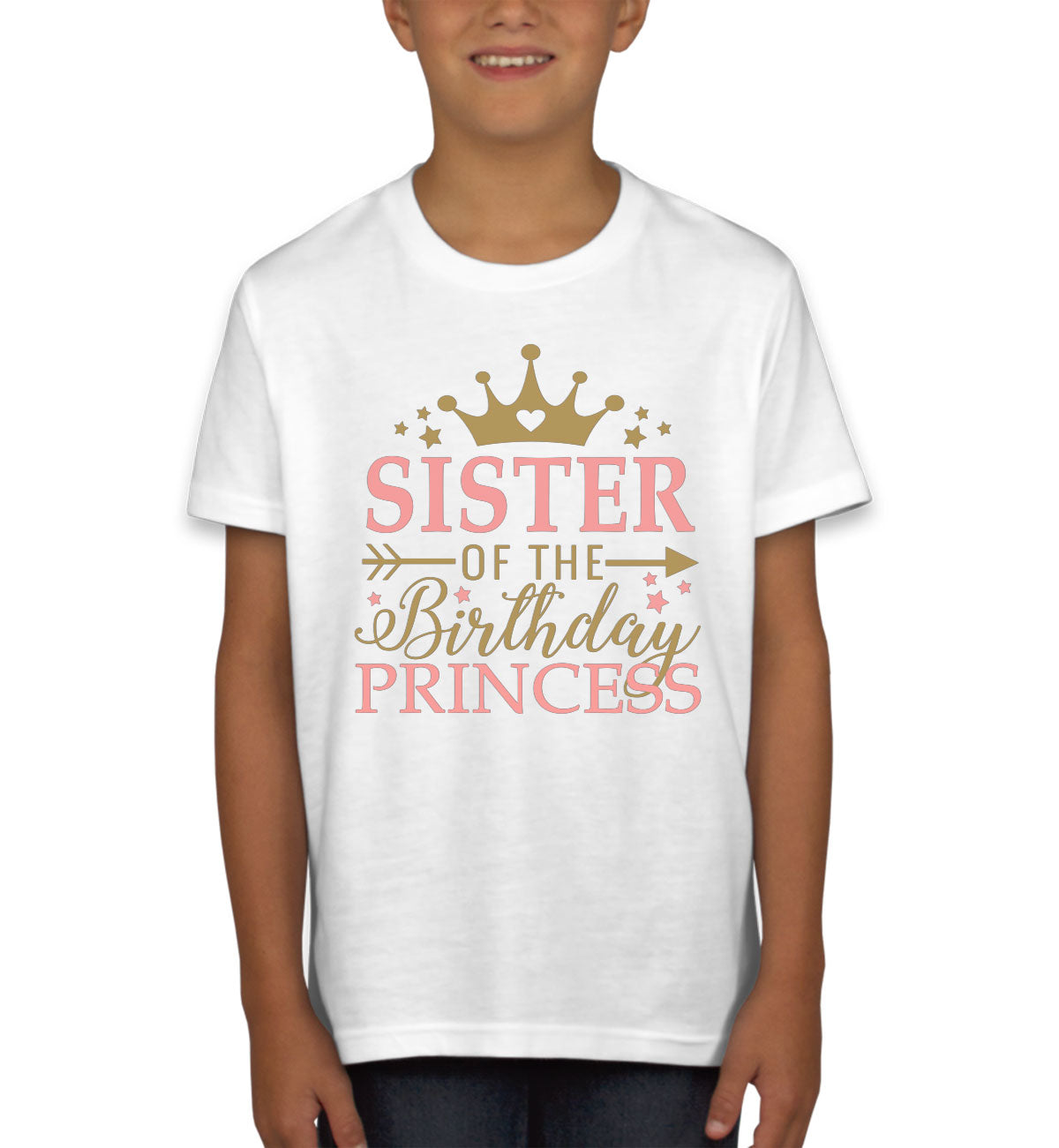 Sister Of The Birthday Princess Youth T-shirt