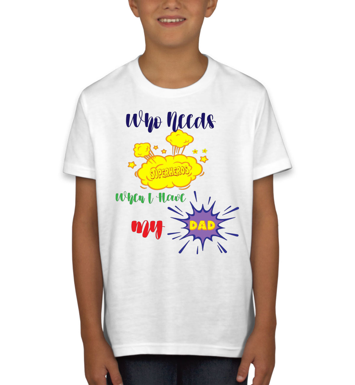 Superhero Dad Father's Day Youth T-shirt