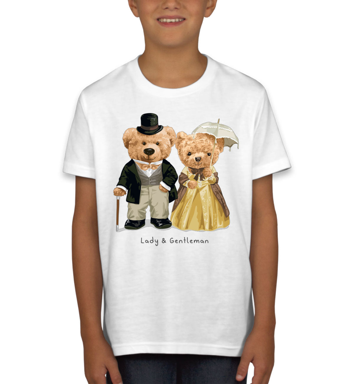 Teddy Bear Couple Youth T-shirt