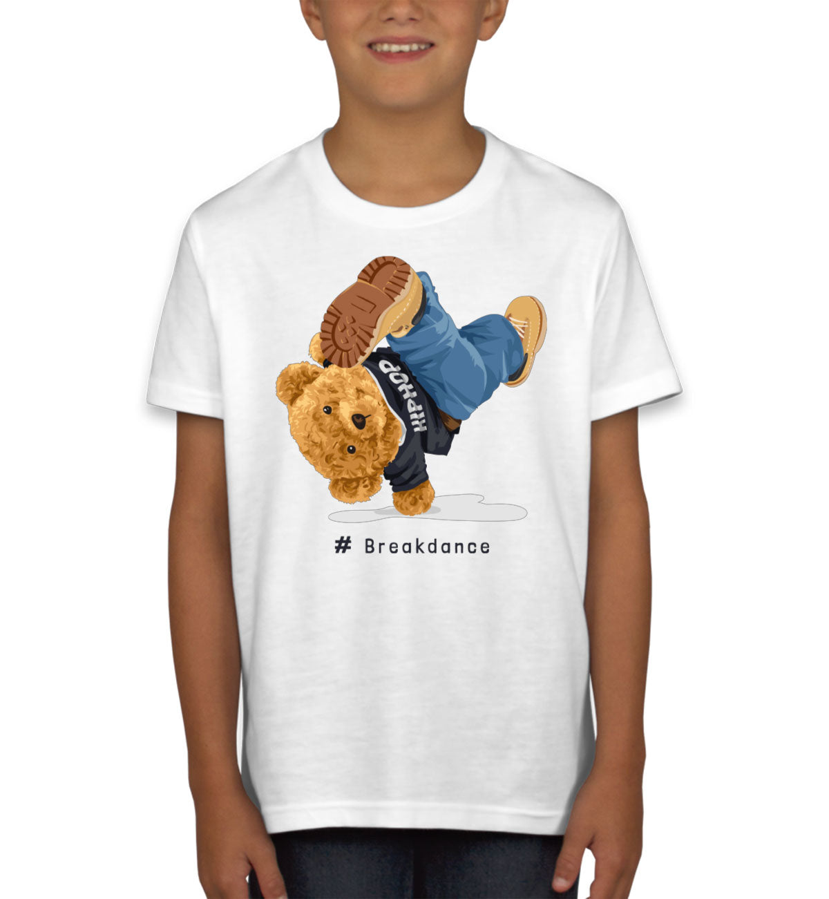 Teddy Bear Hiphop Breakdancing Youth T-shirt
