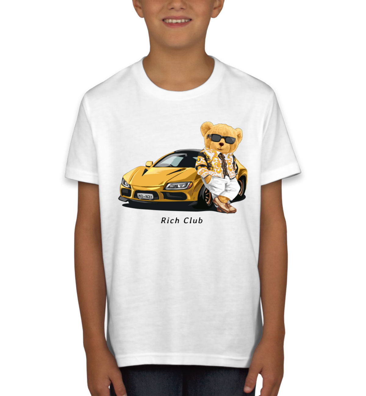 Teddy Bear Rich Club Youth T-shirt
