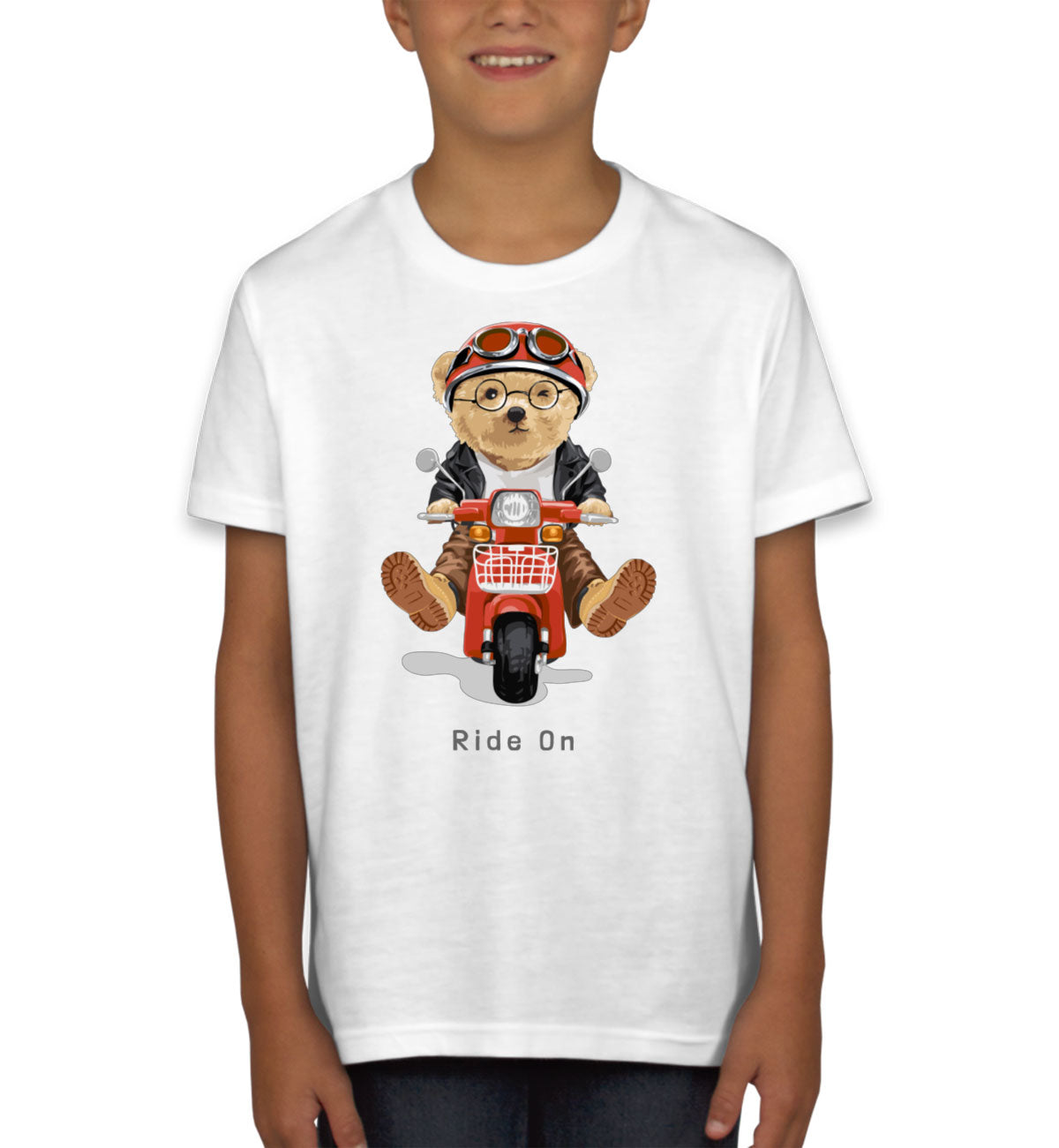 Teddy Bear Ride On Youth T-shirt