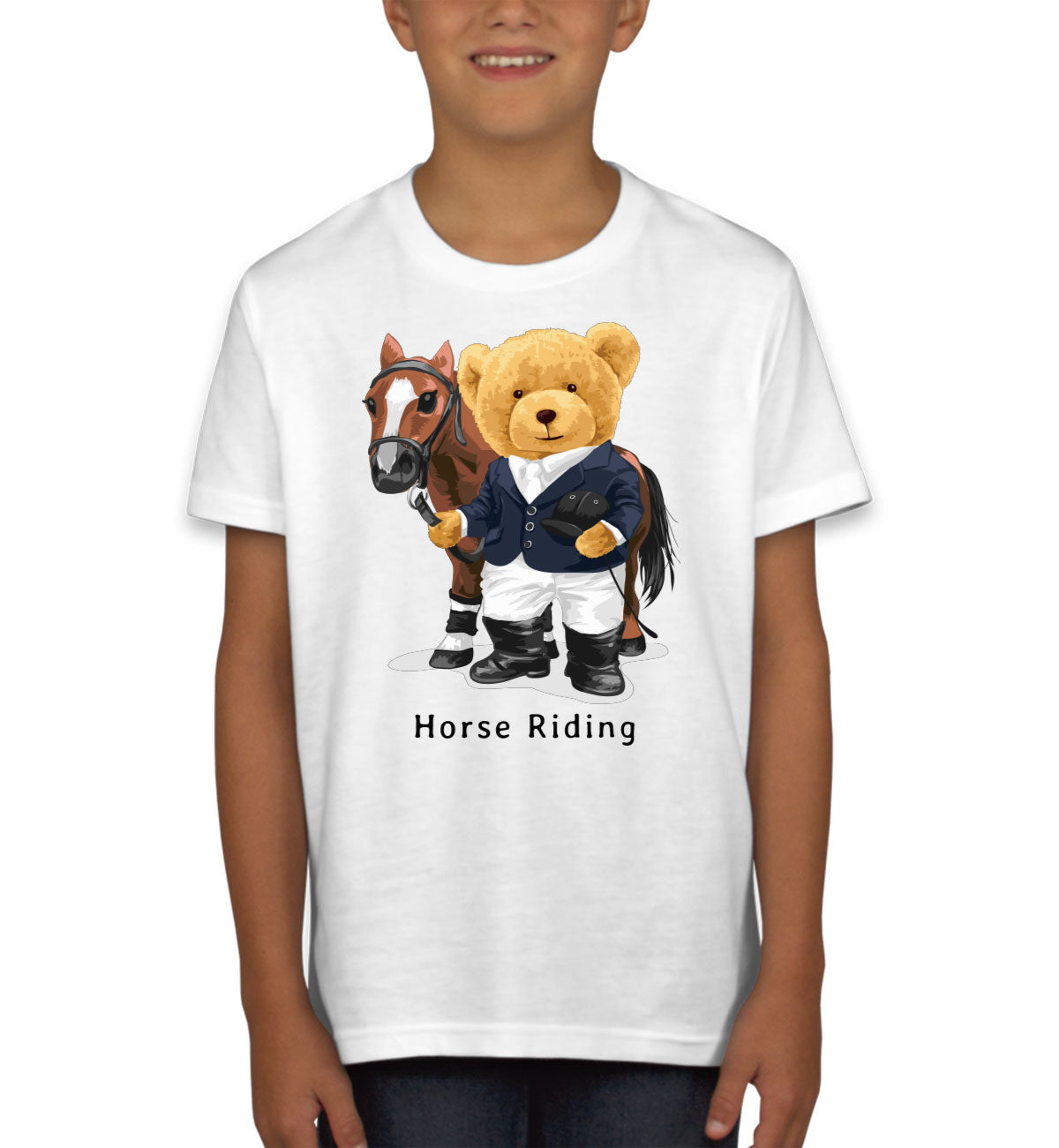 Teddy Bear Riding Youth T-shirt