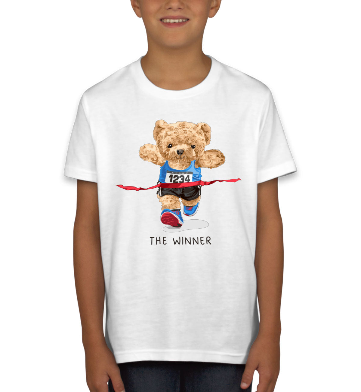 Teddy Bear Runner Youth T-shirt