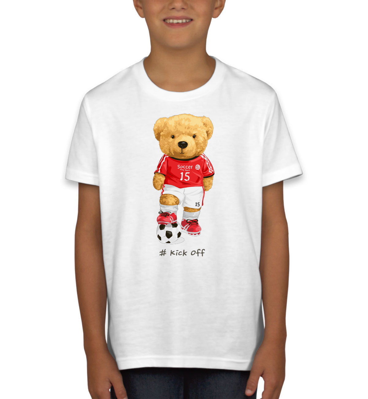 Teddy Bear Soccer Youth T-shirt