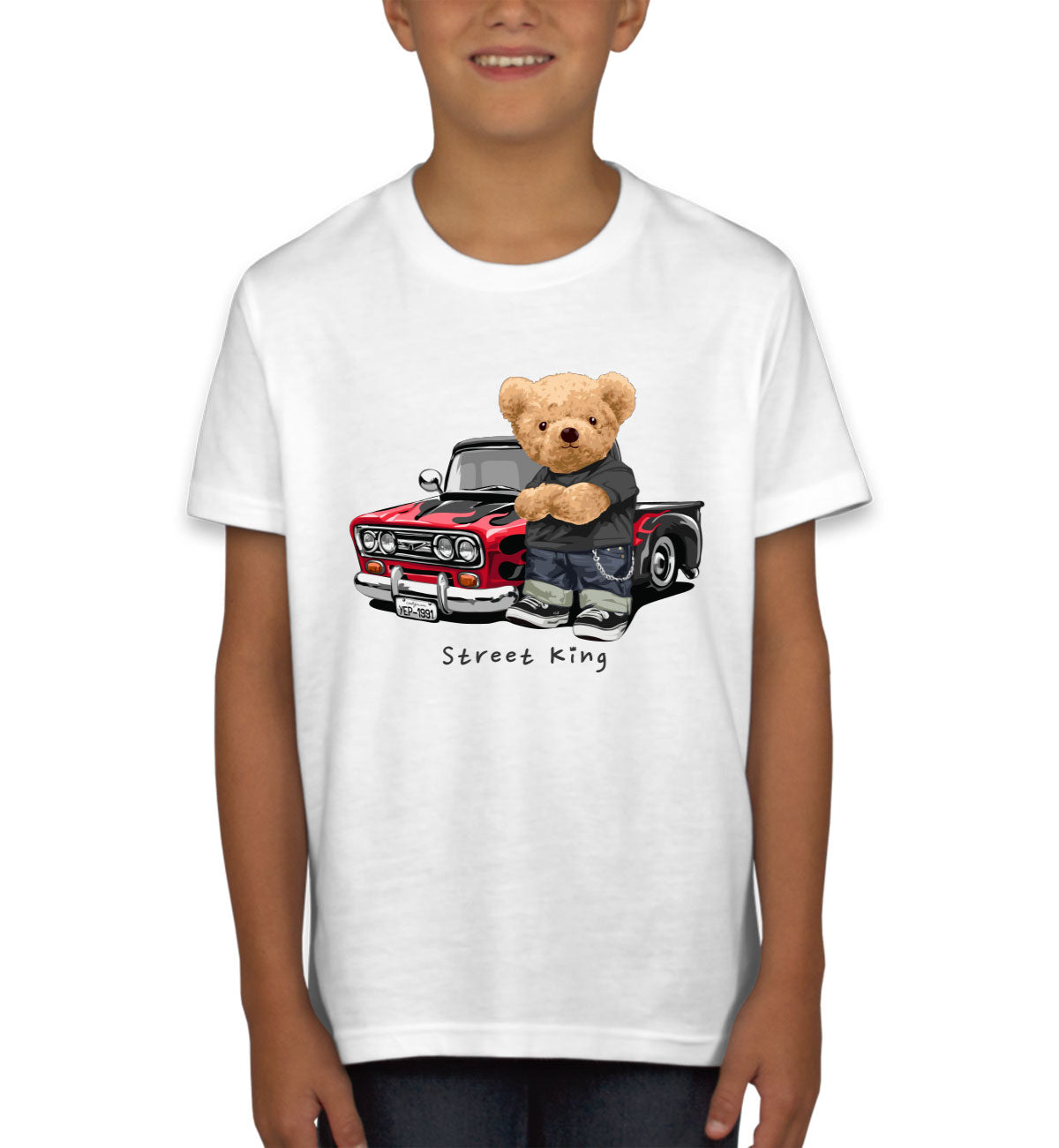 Teddy Bear Street King Youth T-shirt