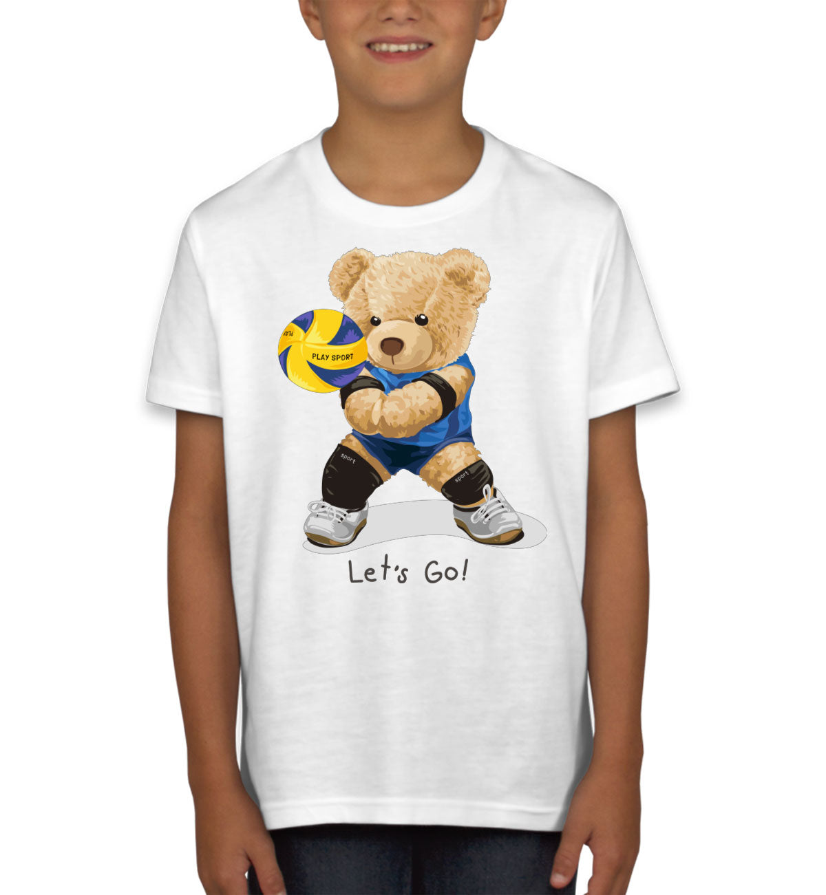 Teddy Bear Volleyball Youth T-shirt