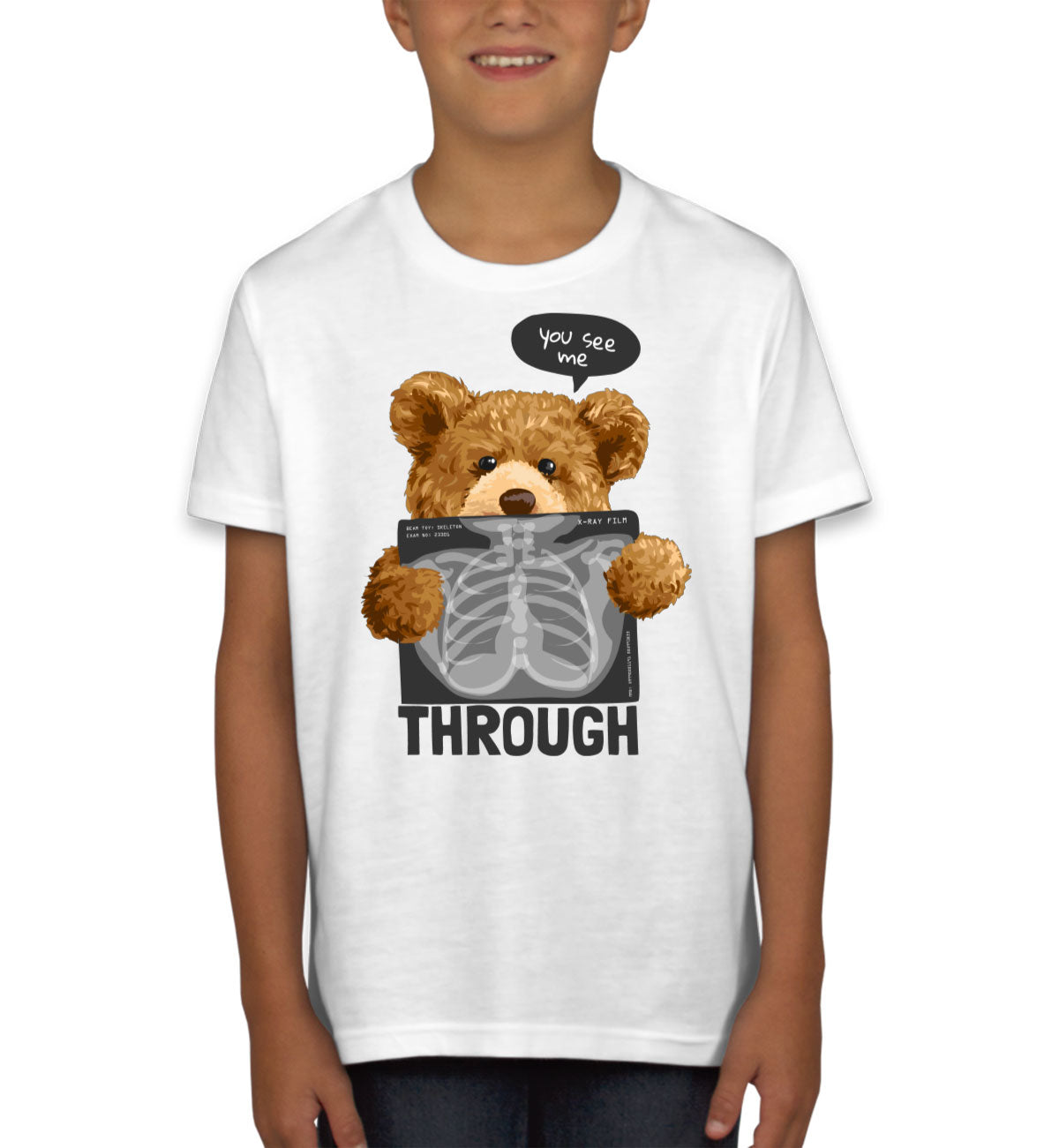 Teddy Bear XRay Youth T-shirt