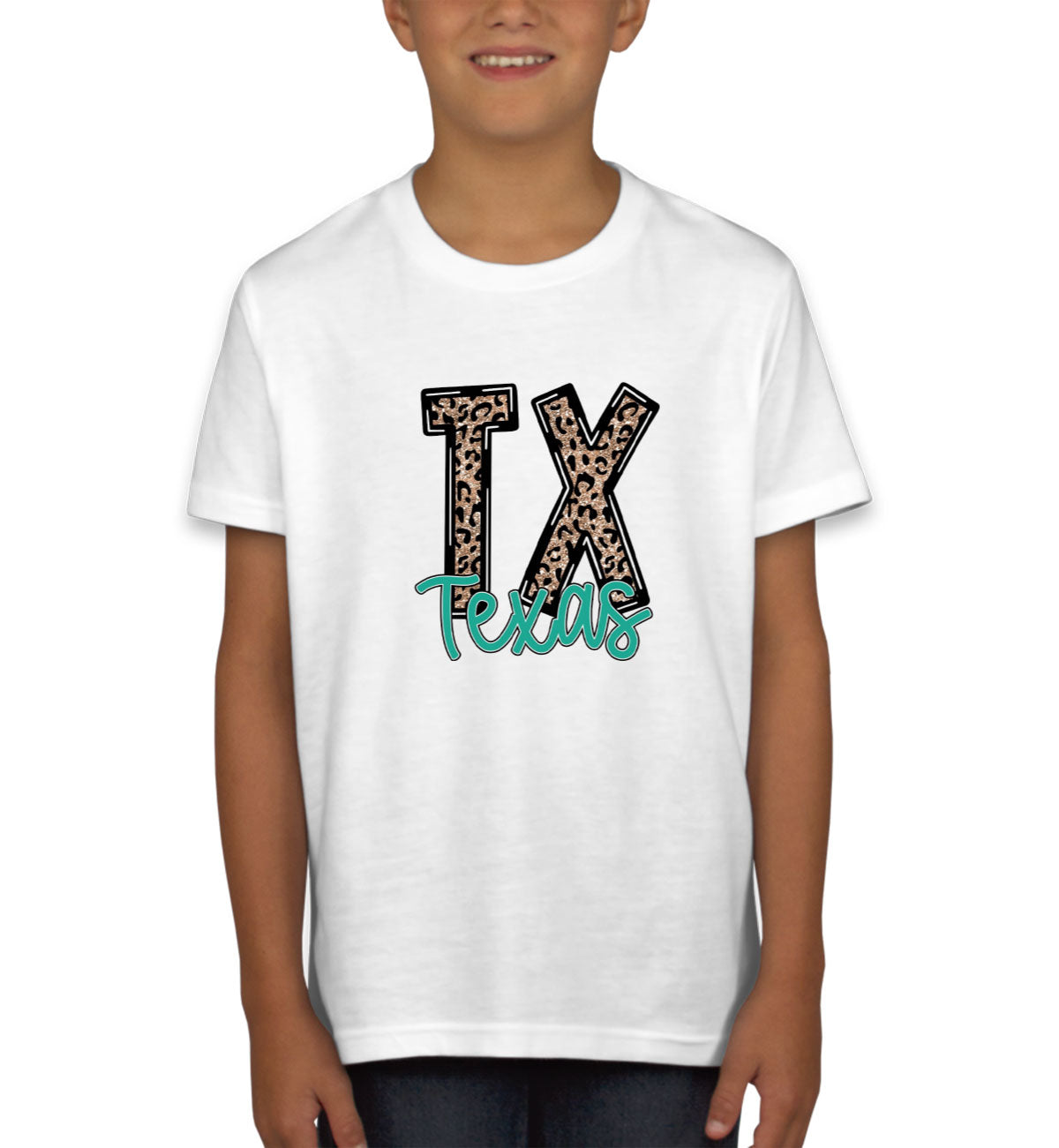Texas State Abbreviation Youth T-shirt
