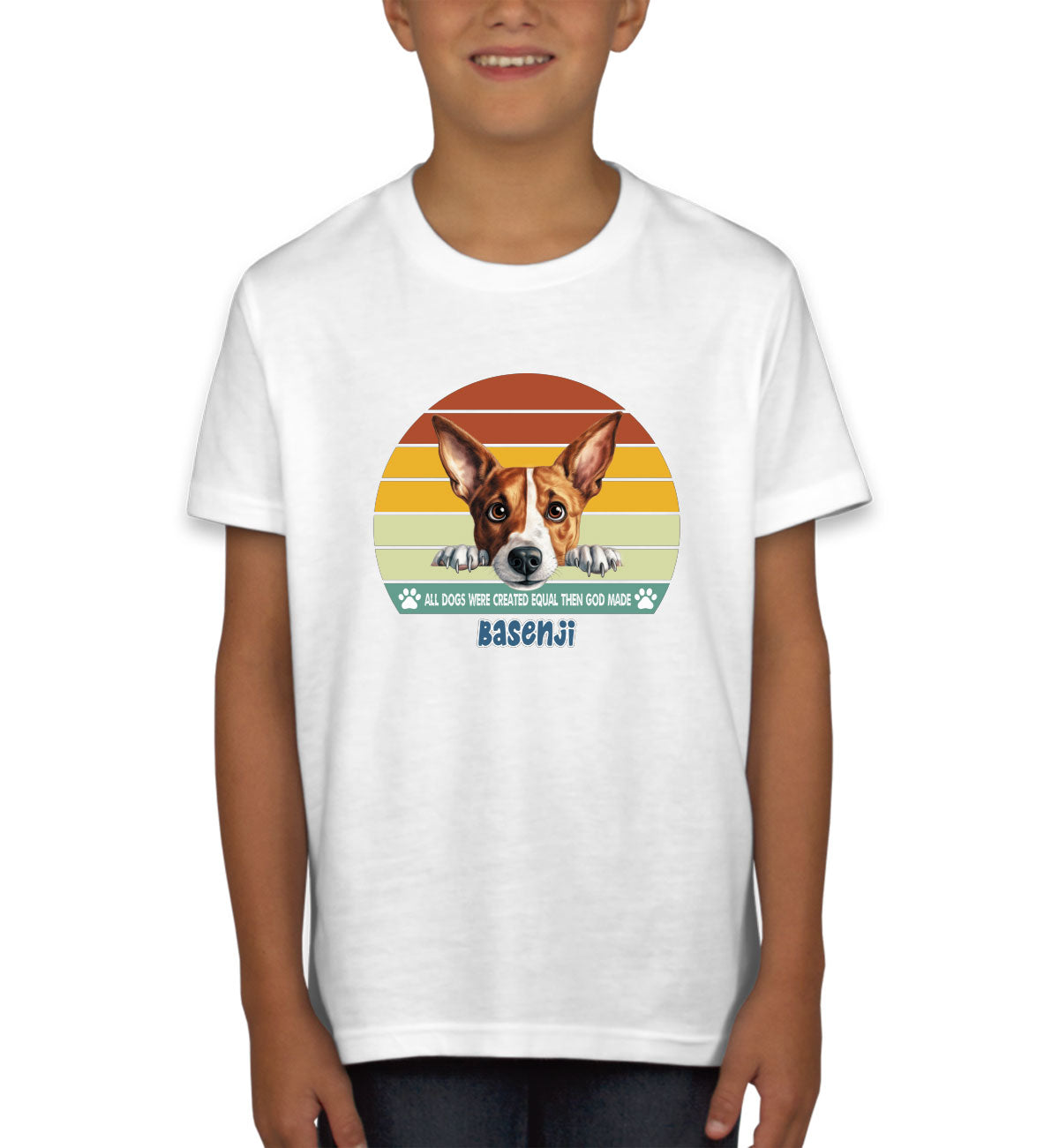 All Dogs Were Created Equal Basenji Youth T-shirt
