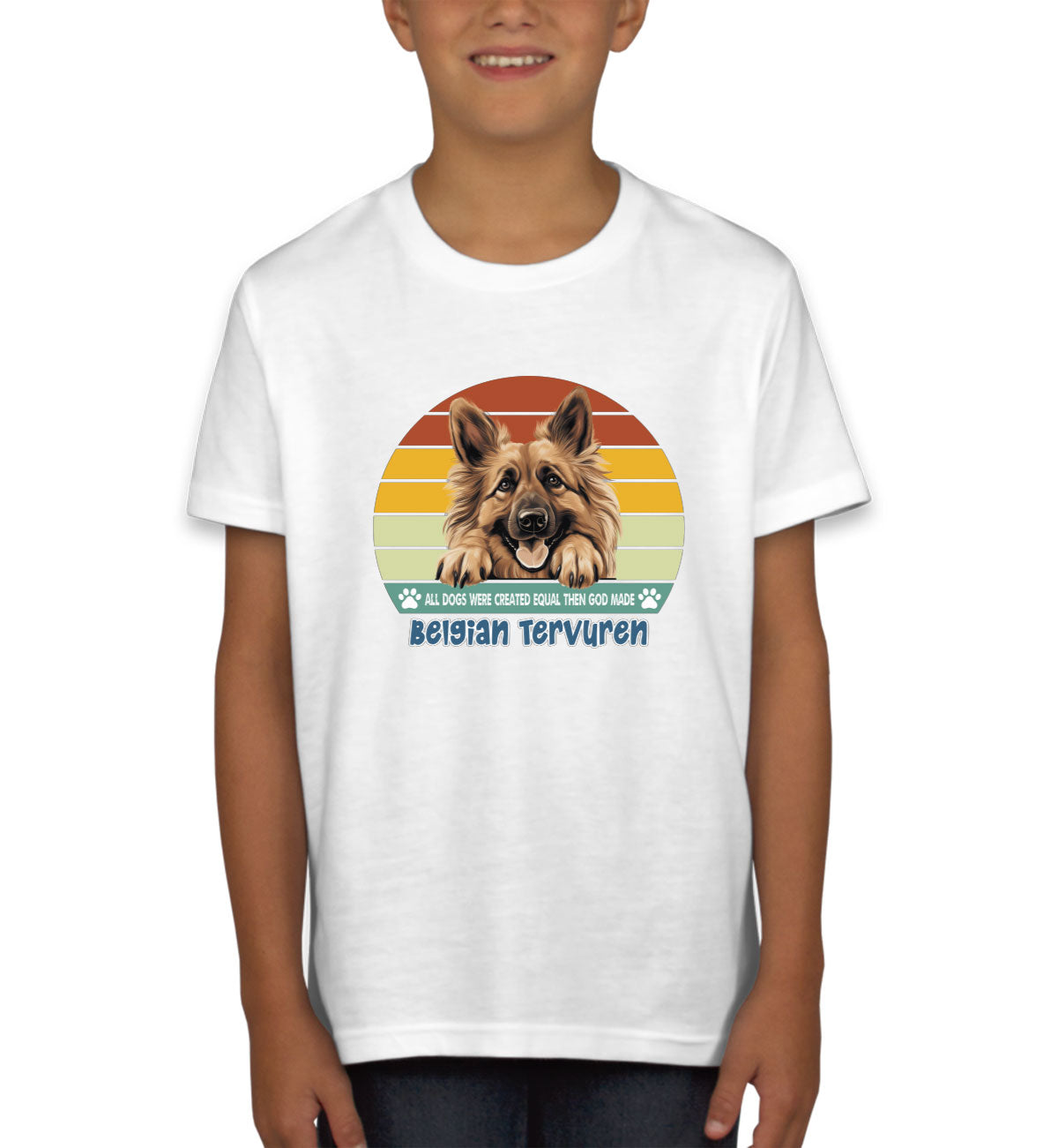 All Dogs Were Created Equal Belgian Tervuren Youth T-shirt