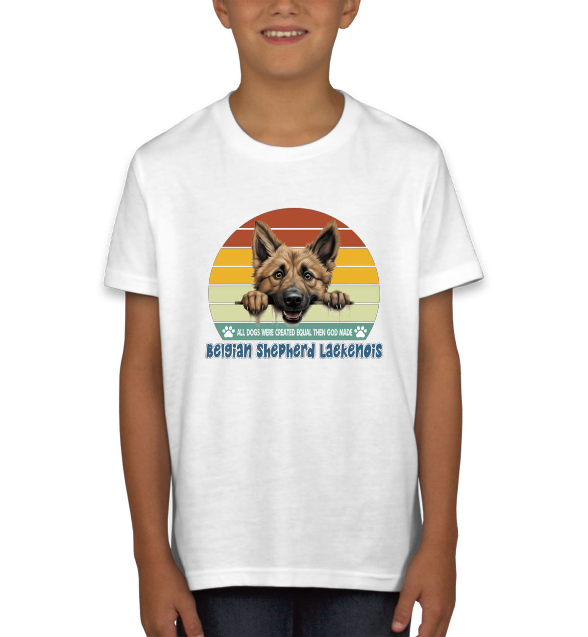All Dogs Were Created Equal Belgian Shepherd Laekenois Youth T-shirt