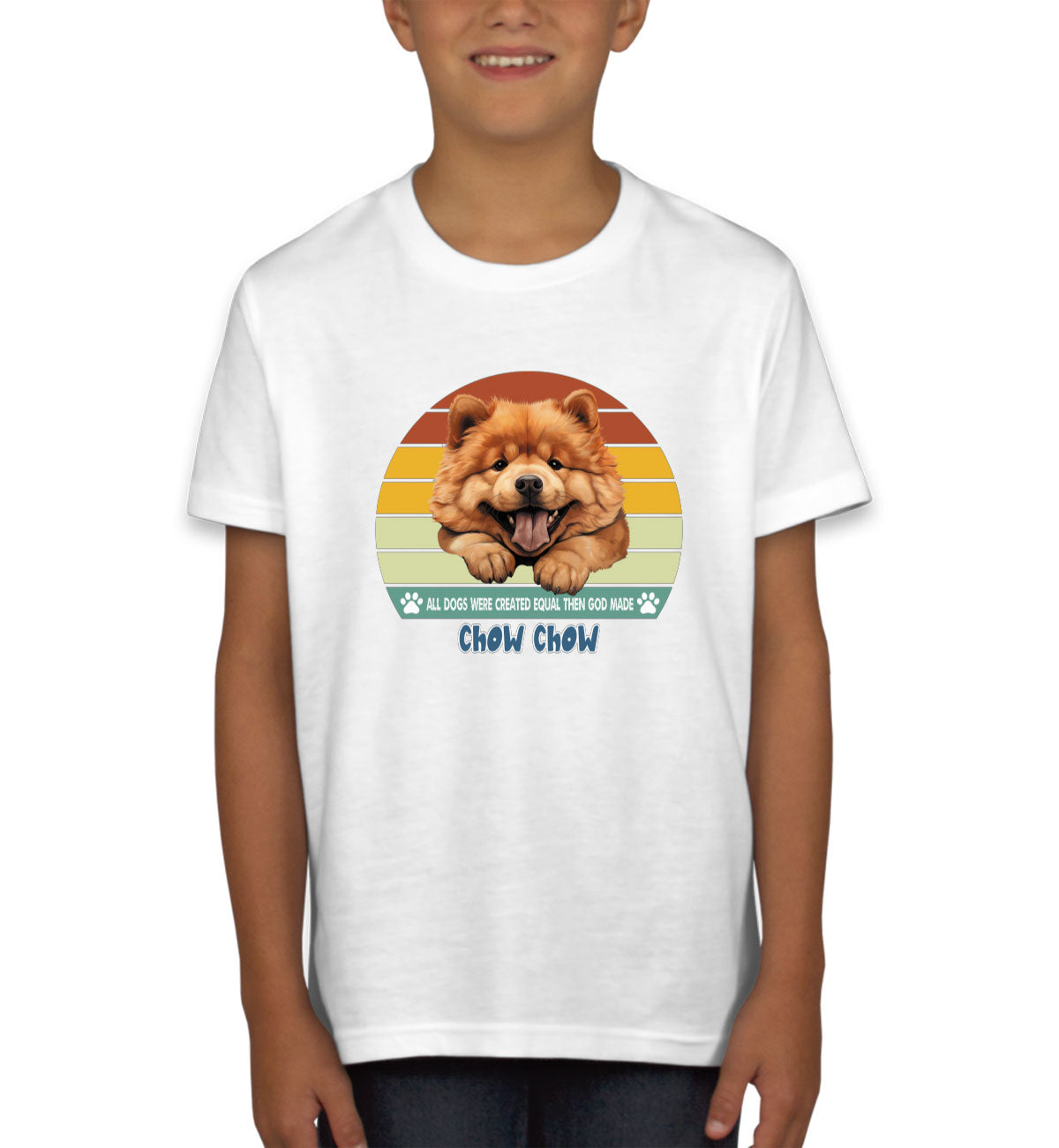 All Dogs Were Created Equal Chow Chow Youth T-shirt