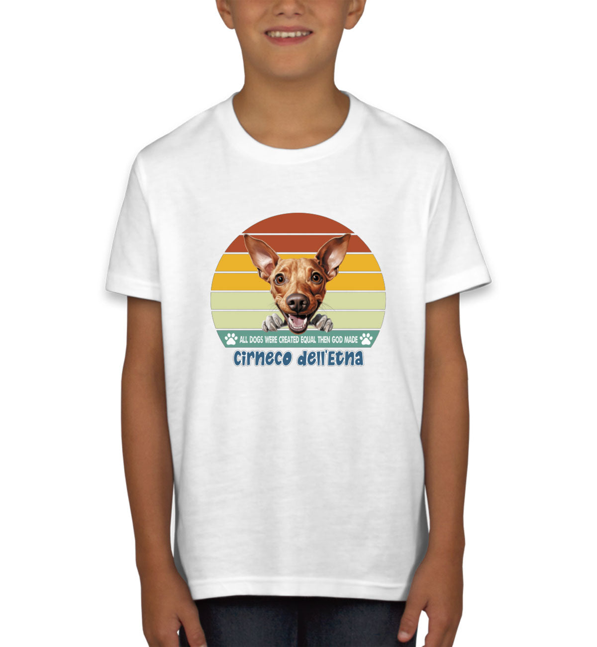 All Dogs Were Created Equal Cirneco Dell'Etna Youth T-shirt