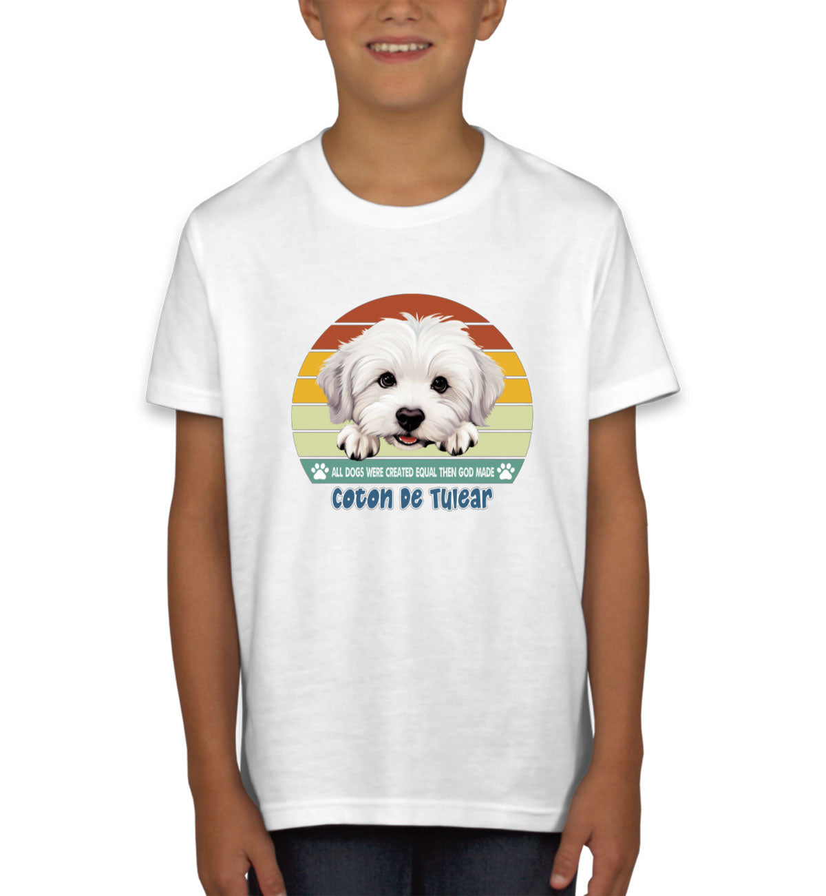All Dogs Were Created Equal Coton De Tulear Youth T-shirt