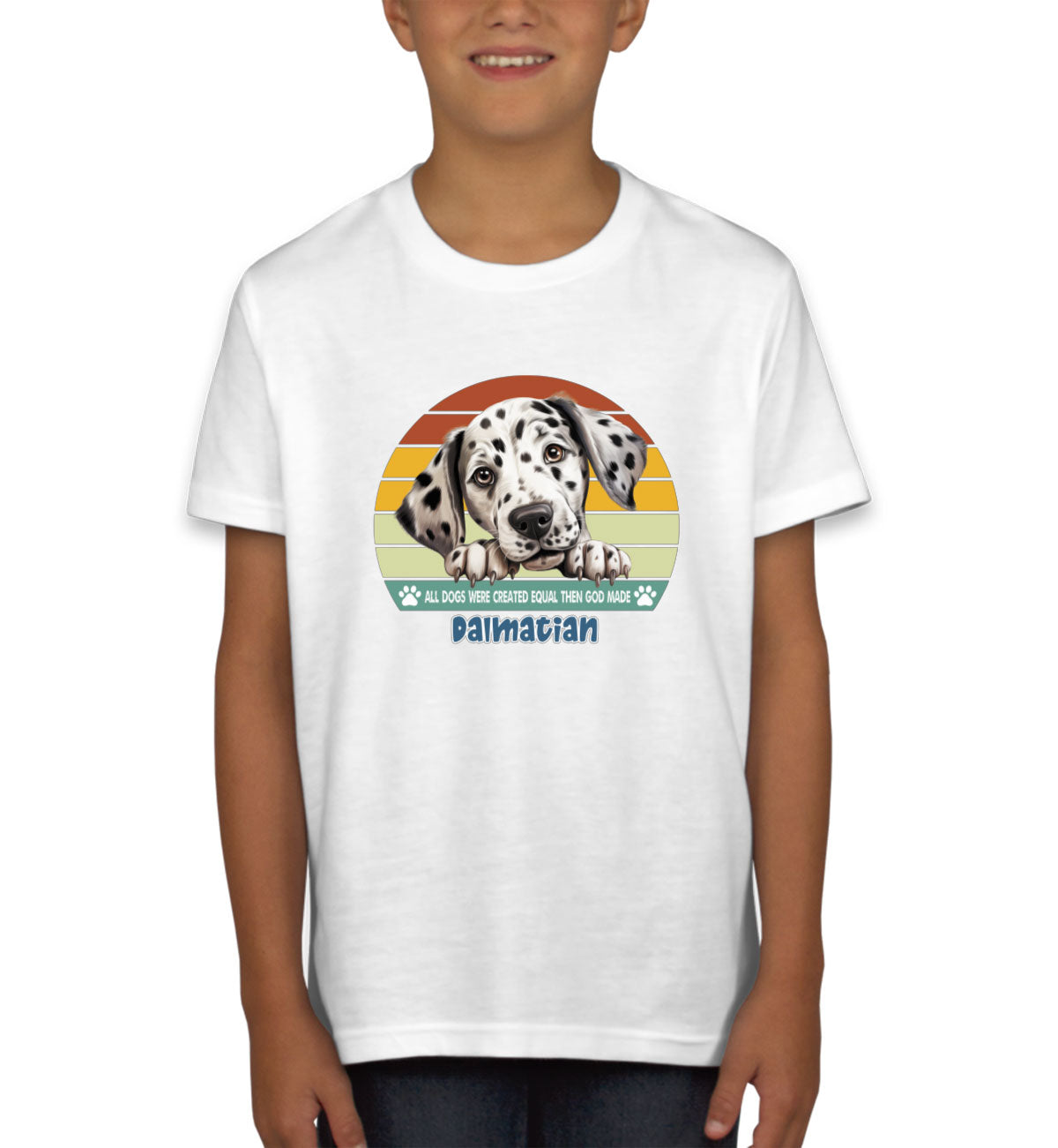 All Dogs Were Created Equal Dalmatian Youth T-shirt