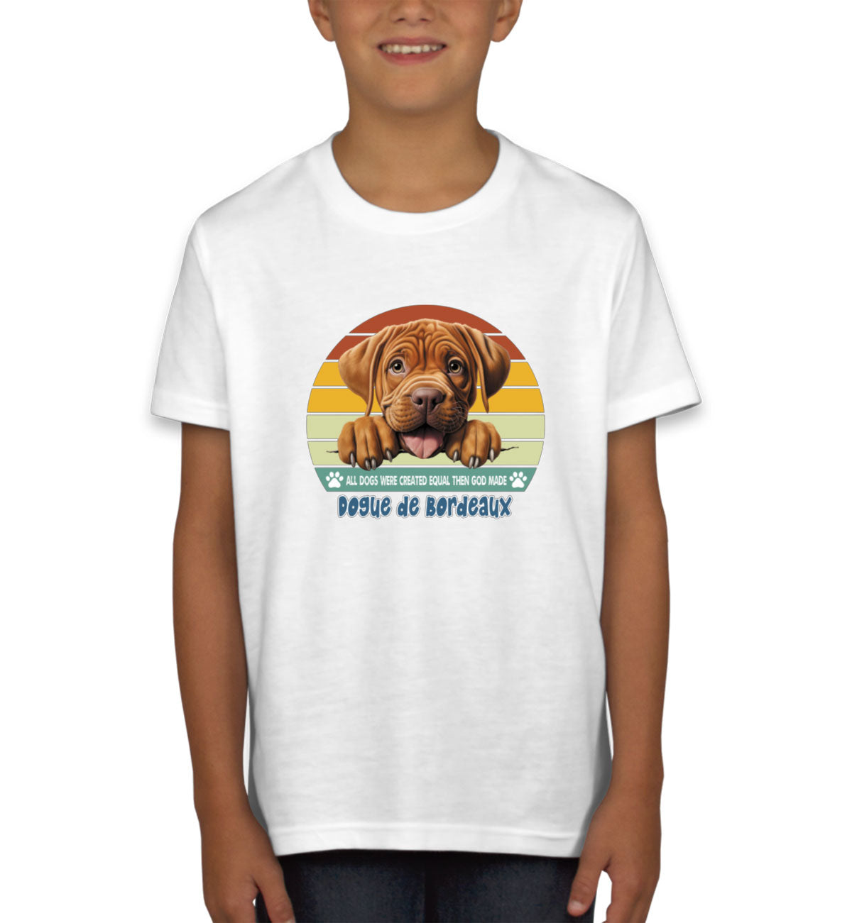 All Dogs Were Created Equal Dogue De Bordeaux Youth T-shirt