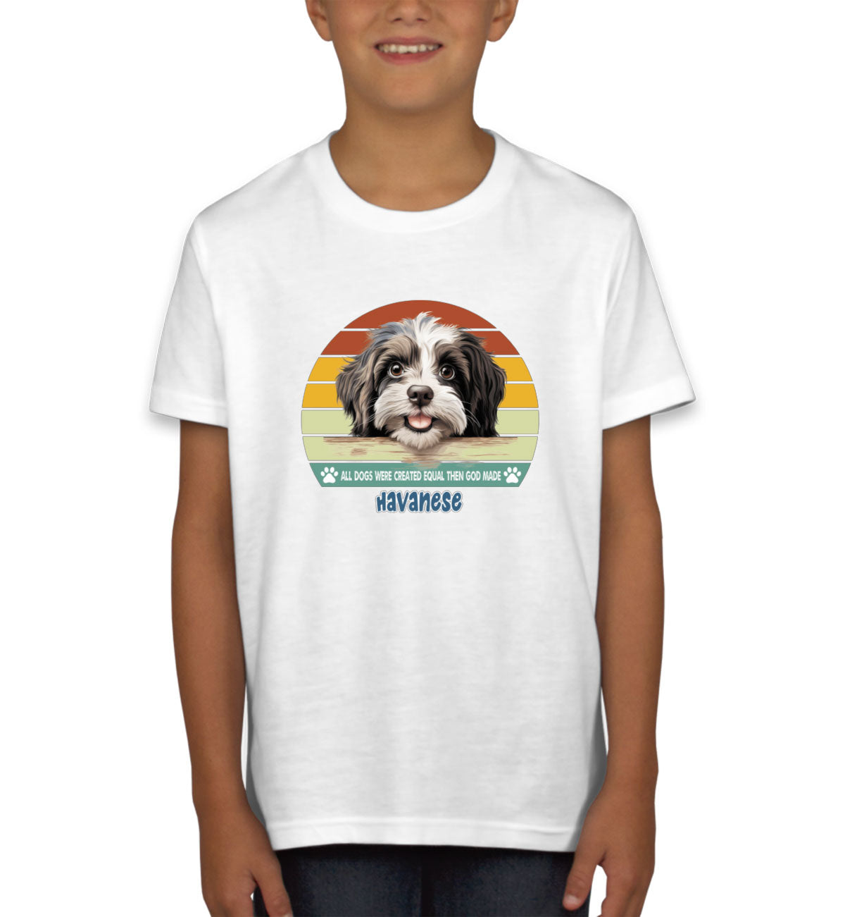 All Dogs Were Created Equal Havanese Youth T-shirt