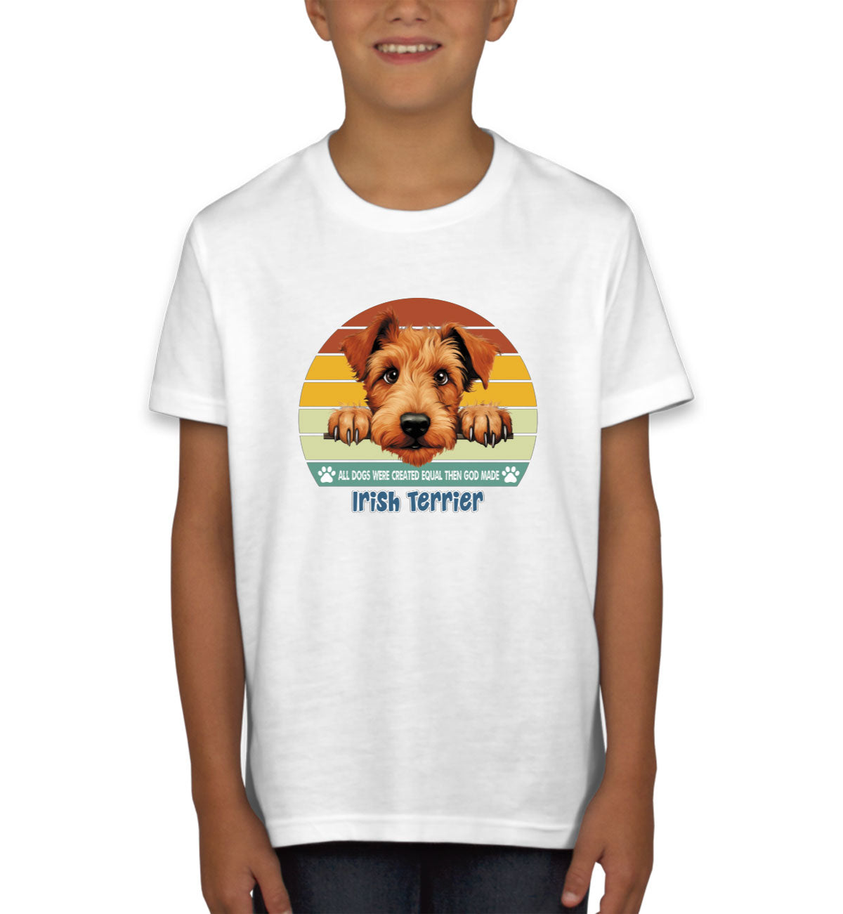 All Dogs Were Created Equal Irish Terrier Youth T-shirt