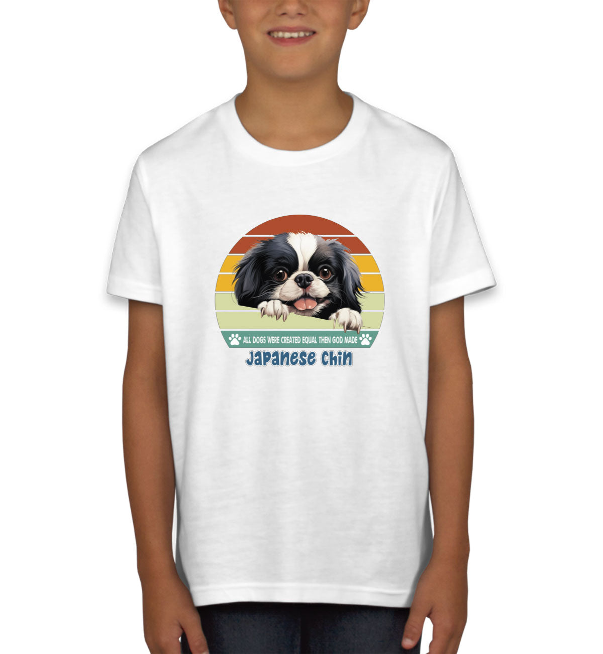 All Dogs Were Created Equal Japanese Chin Youth T-shirt