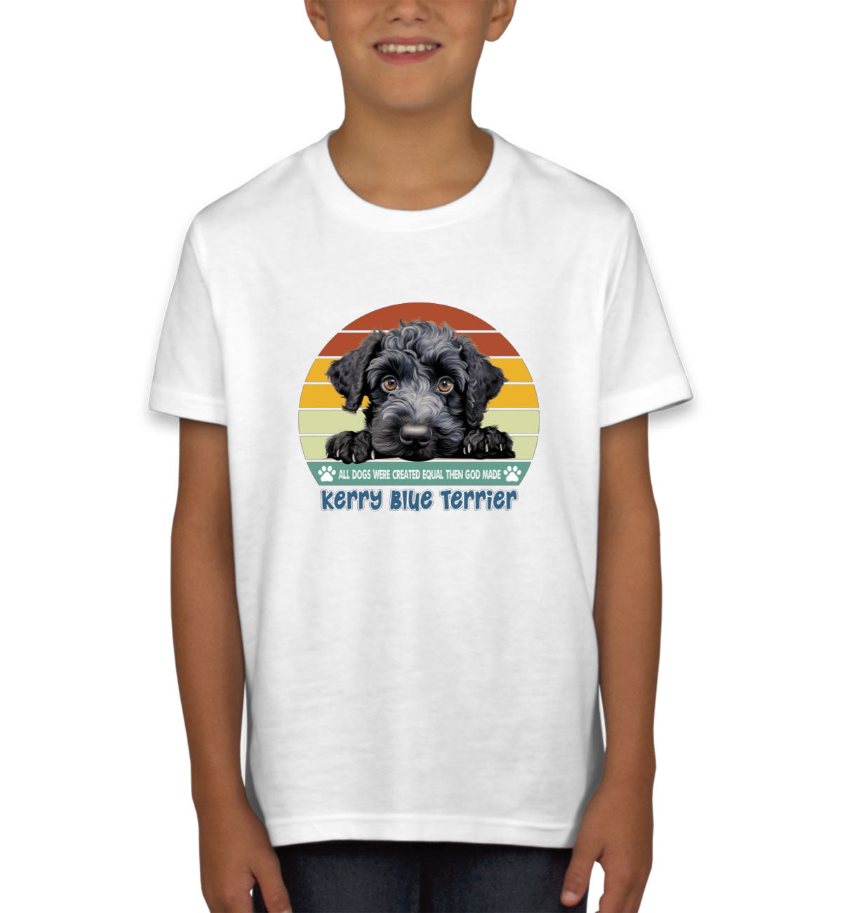 All Dogs Were Created Equal Kerry Blue Terrier Youth T-shirt