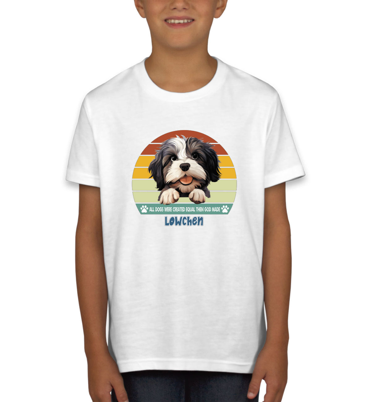 All Dogs Were Created Equal Lowchen Youth T-shirt