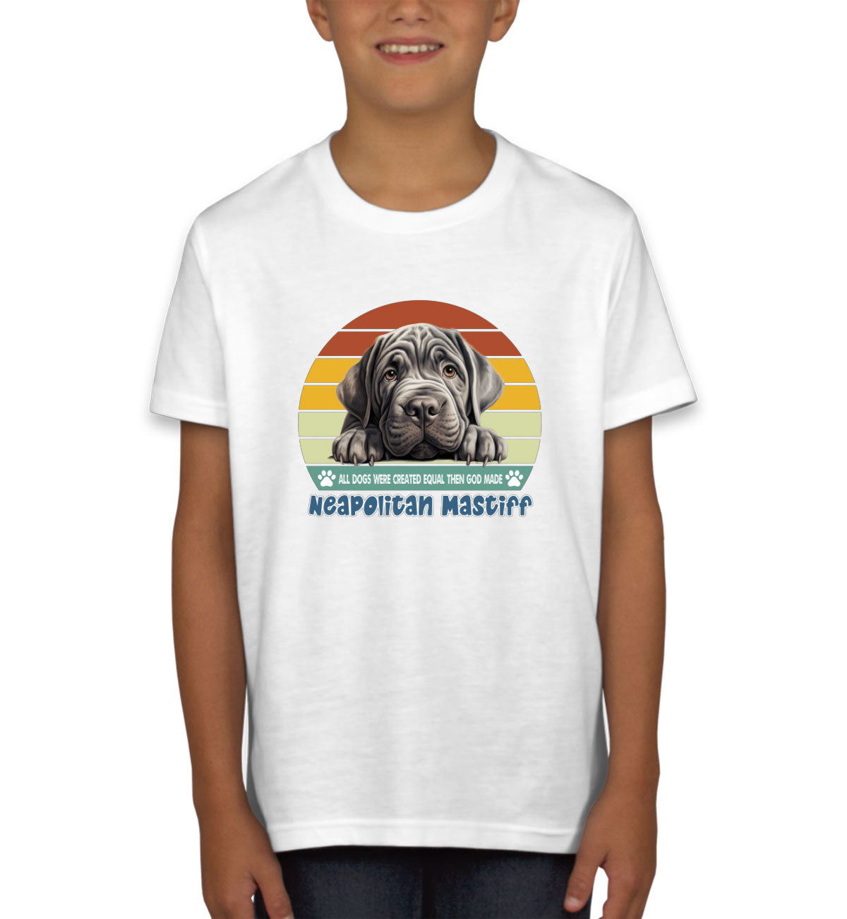 All Dogs Were Created Equal Neapolitan Mastiff Youth T-shirt