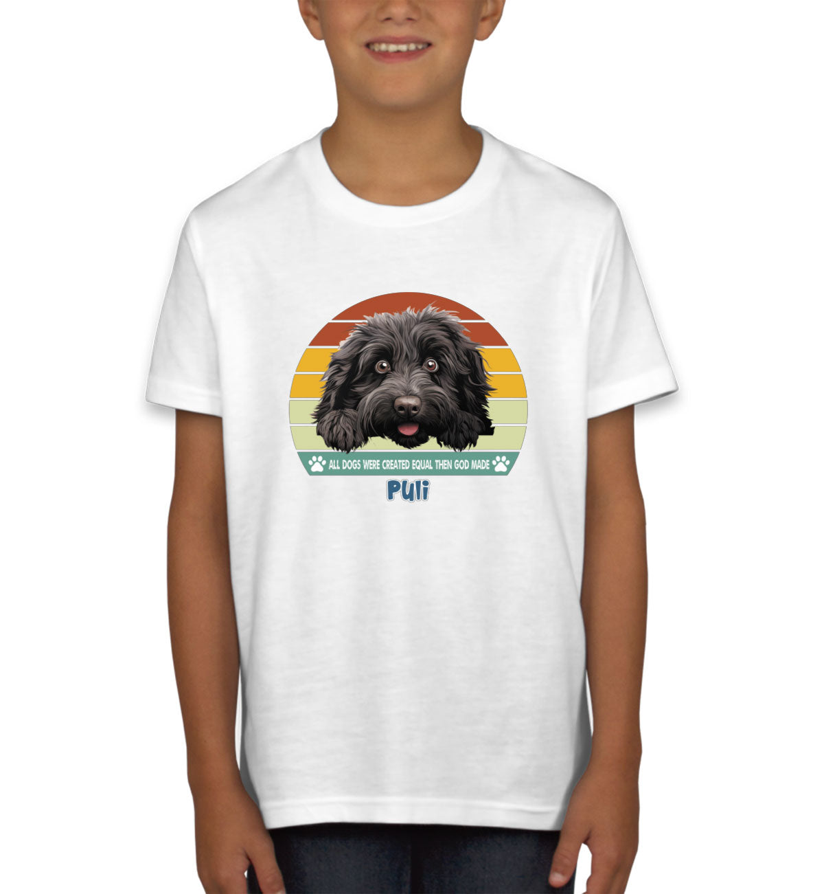 All Dogs Were Created Equal Puli Youth T-shirt