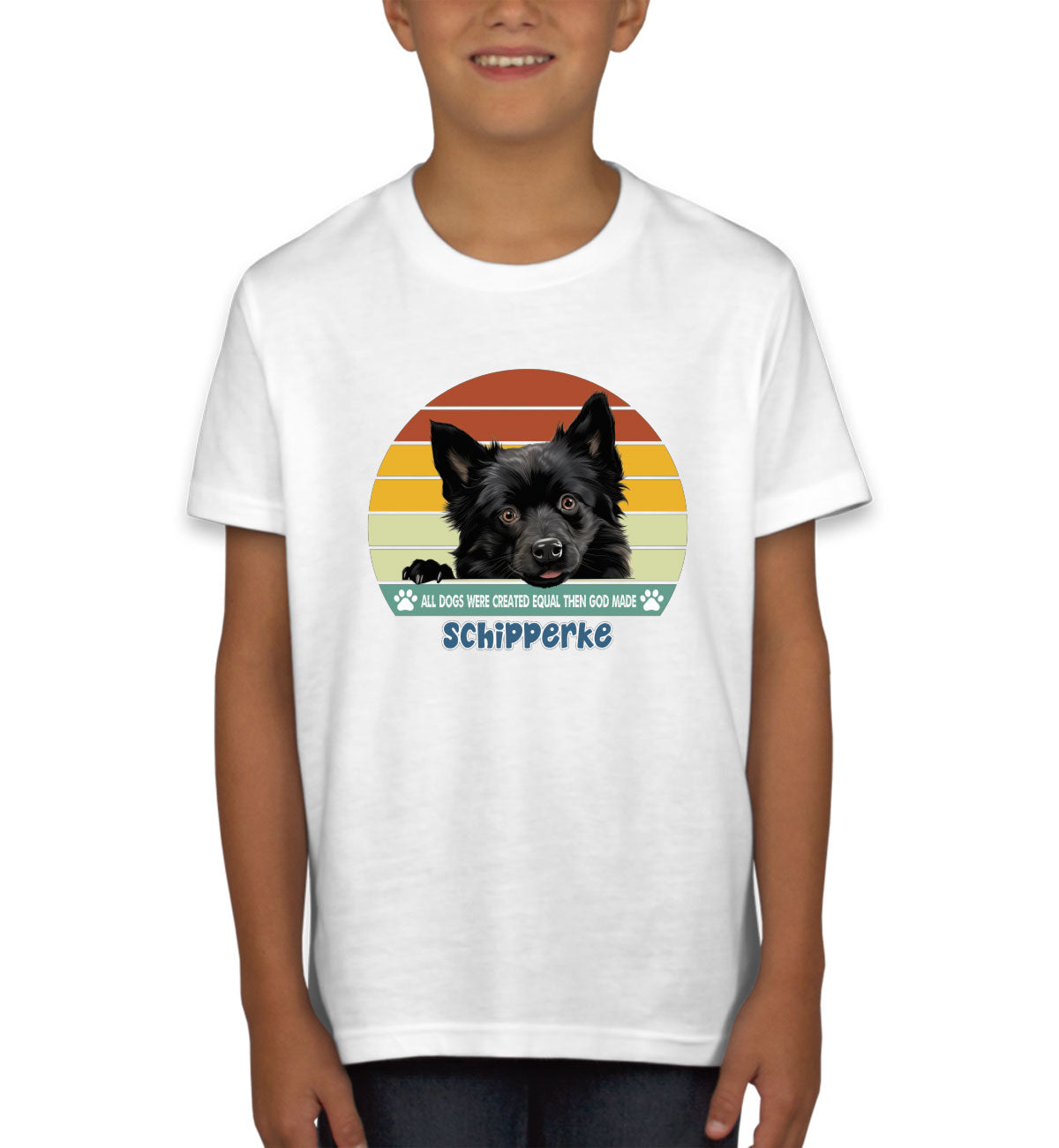 All Dogs Were Created Equal Schipperke Youth T-shirt