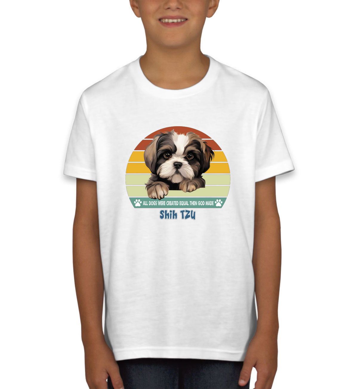 All Dogs Were Created Equal Shih Tzu Youth T-shirt