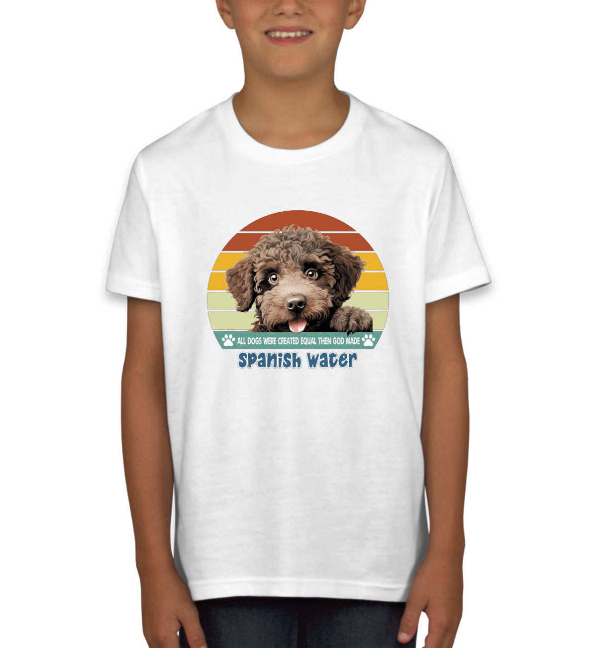 All Dogs Were Created Equal Spanish Water Youth T-shirt