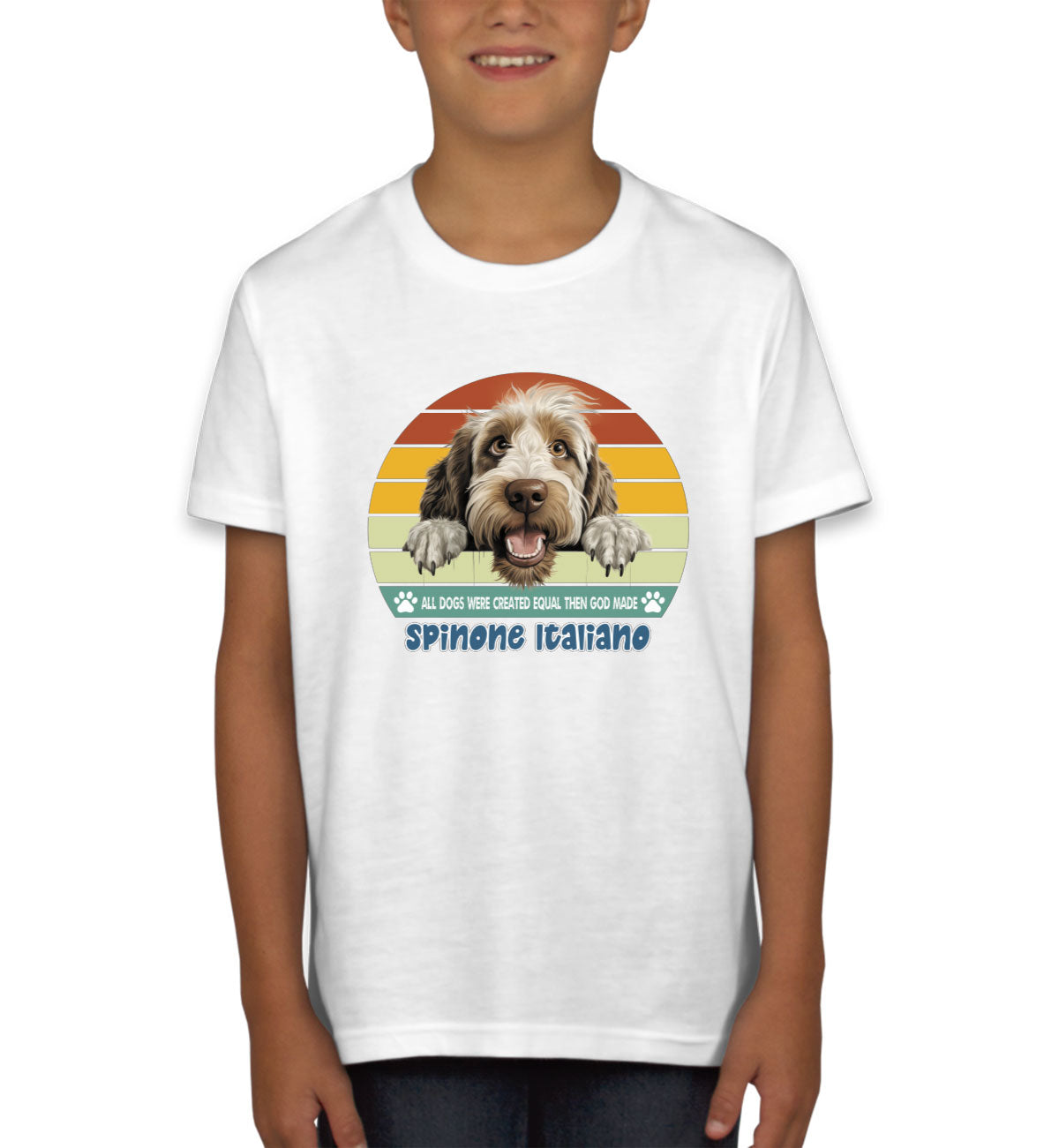 All Dogs Were Created Equal Spinone Italiano Youth T-shirt