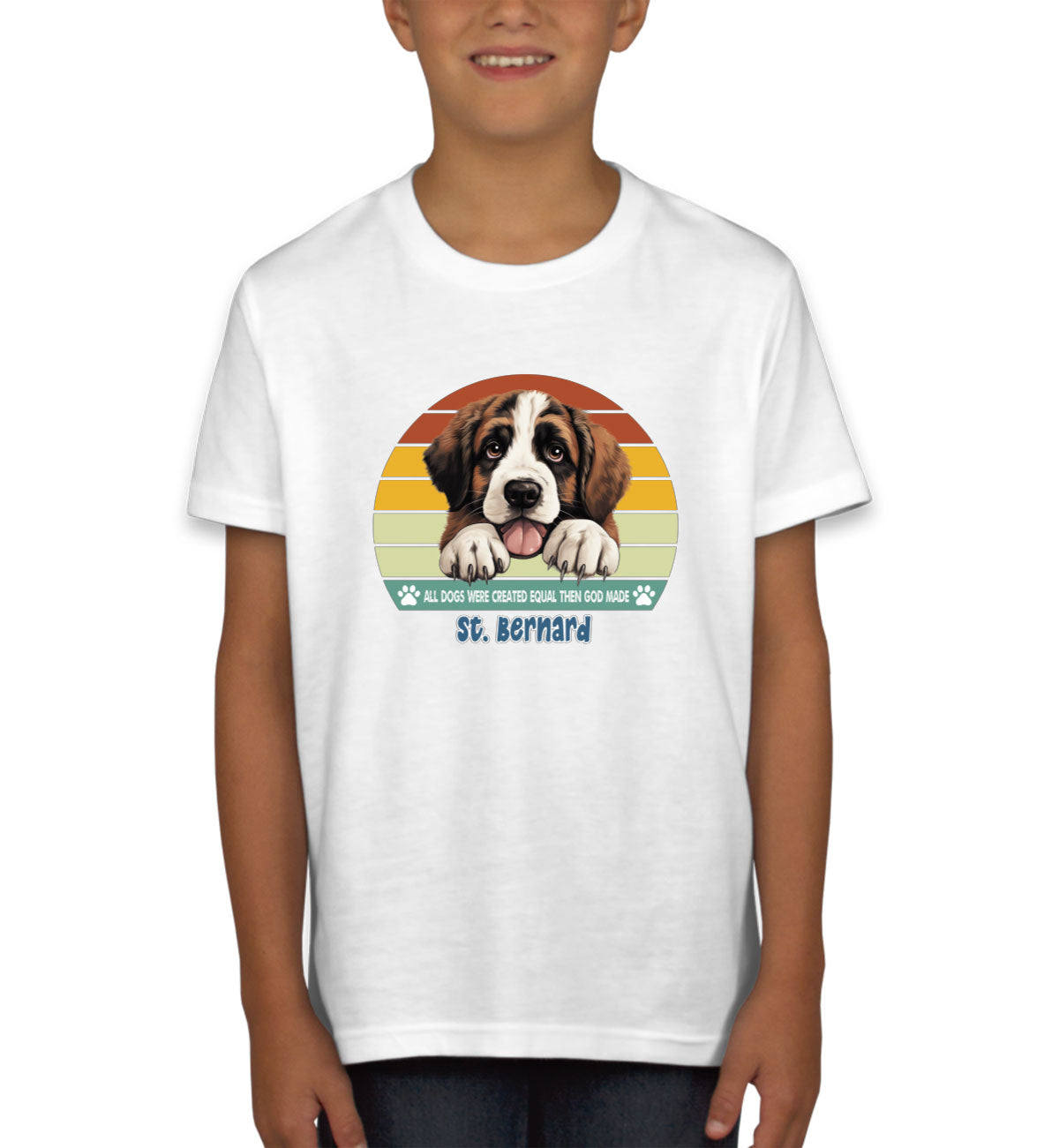 All Dogs Were Created Equal St. Bernard Youth T-shirt