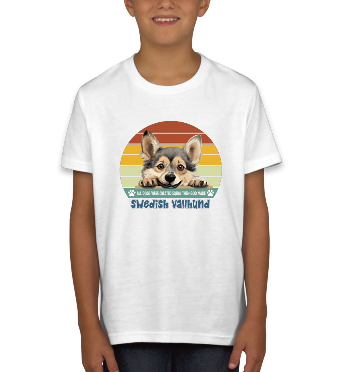 All Dogs Were Created Equal Swedish Vallhund Youth T-shirt