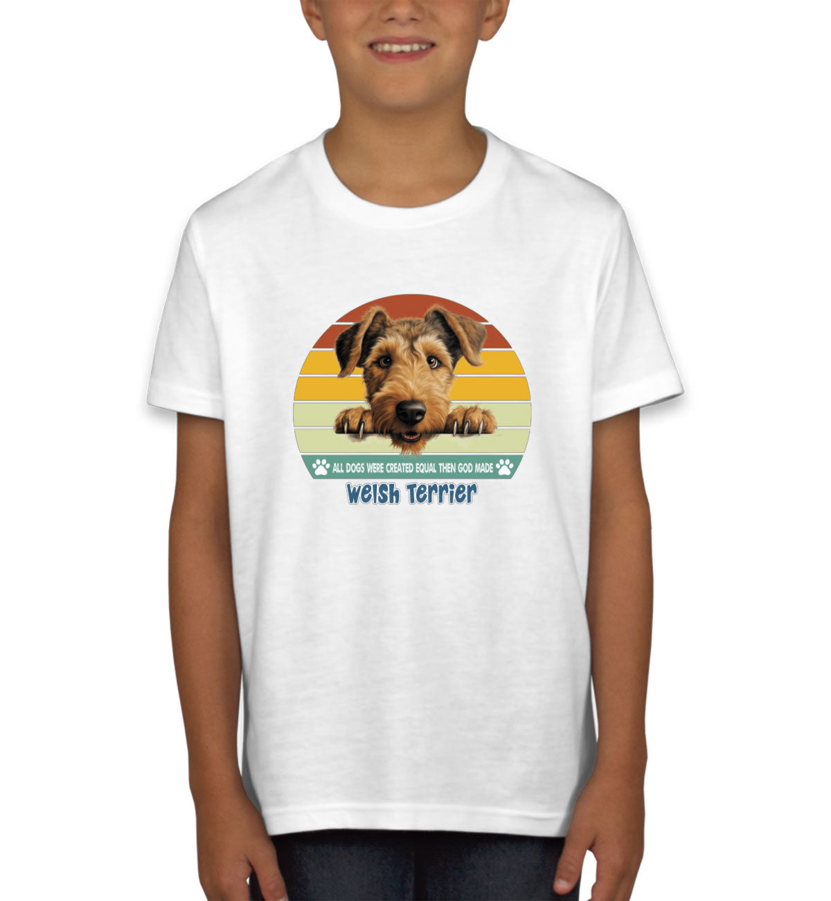 All Dogs Were Created Equal Welsh Terrier Youth T-shirt