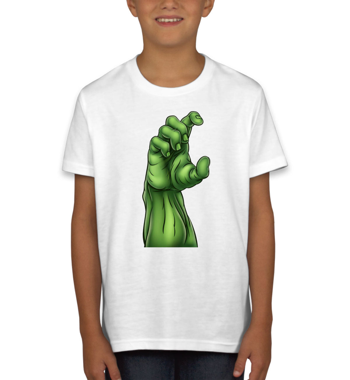 Zombie Monster Hand Halloween Youth T-shirt