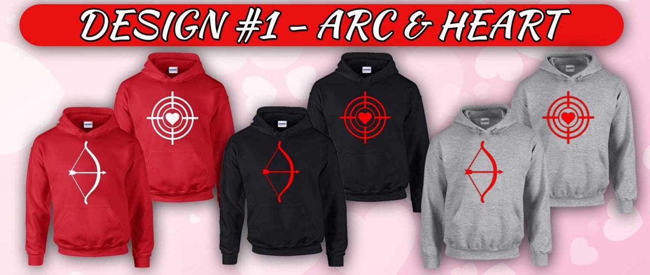 Arc & Heart (Matching Couple Hoodies)