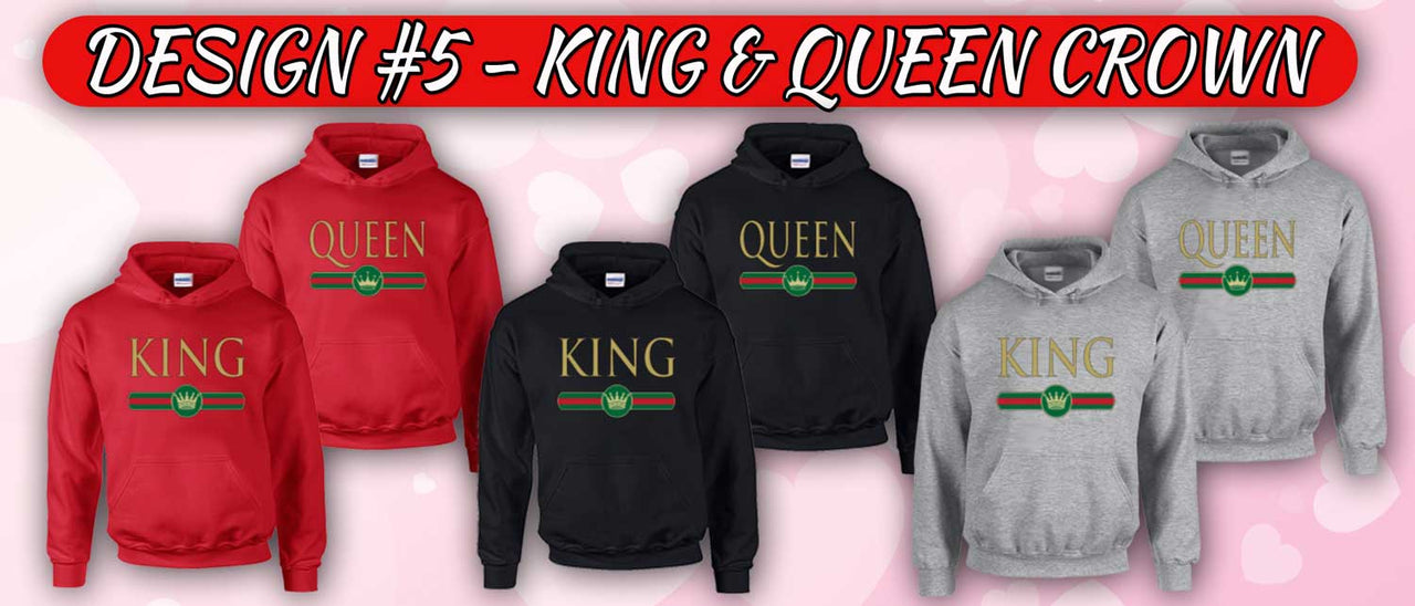 King and Queen (Matching Couple Hoodies)